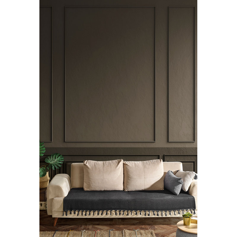 Housse de canapé noire 45,3 po x 78,7 po | 70% coton / 30% polyester, 9,1 oz / m² | Lavable à la machine à 104 ° F | Protection durable et élégante pour votre canapé, parfaite pour la décoration du salon