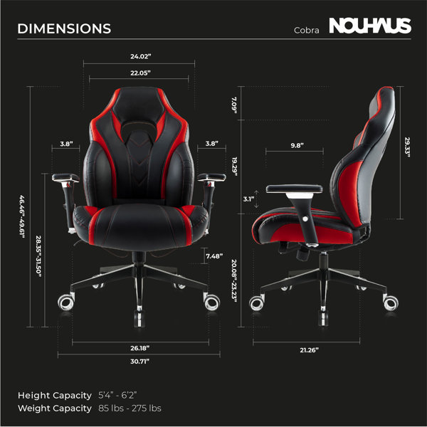 Nouhaus Cobra Office Chair- High Spec Ergonomic Racing Chair