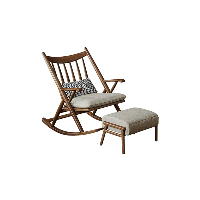 Chaise berçante en bois de frêne, Kaki