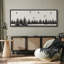 Grande impression sur toile encadrée, impression abstraite de paysage d'hiver pour une décoration moderne-119328913-119328915