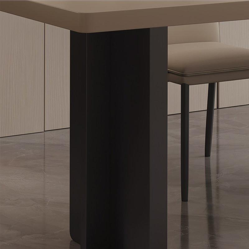 Thickened high-end dining table, 29.5"H x 86.6"L x 31.4"W
