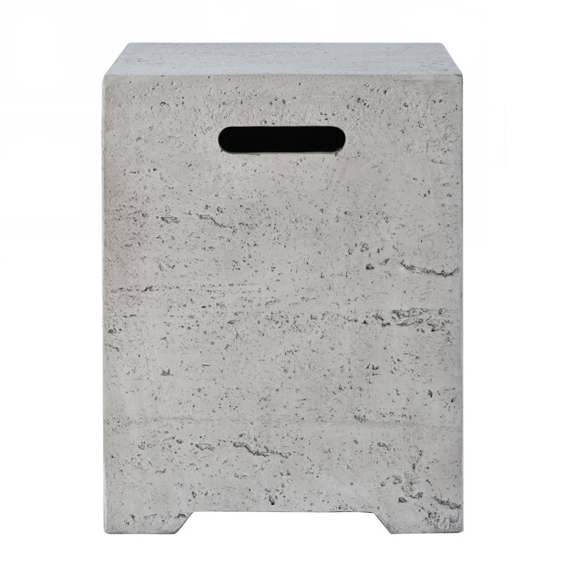 Table de couverture d'extérieur pour réservoir de propane MGO, support léger de 20 lb avec poignées et trou de rainure, aucun assemblage requis, table d'appoint à feu pour fosses à gaz