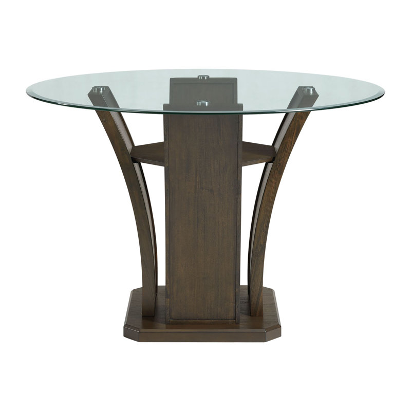 Acton Round Glass Top Dining Table