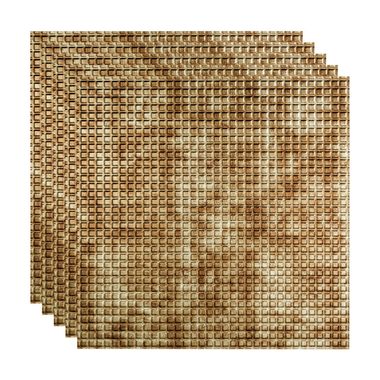 24'' L x 24'' W Textured Vinyl Drop-In Ceiling Tile