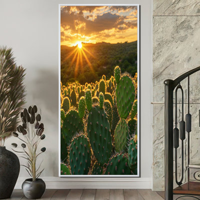 Cactus de Marinna dans la lumière du matin III - Cactus, art mural