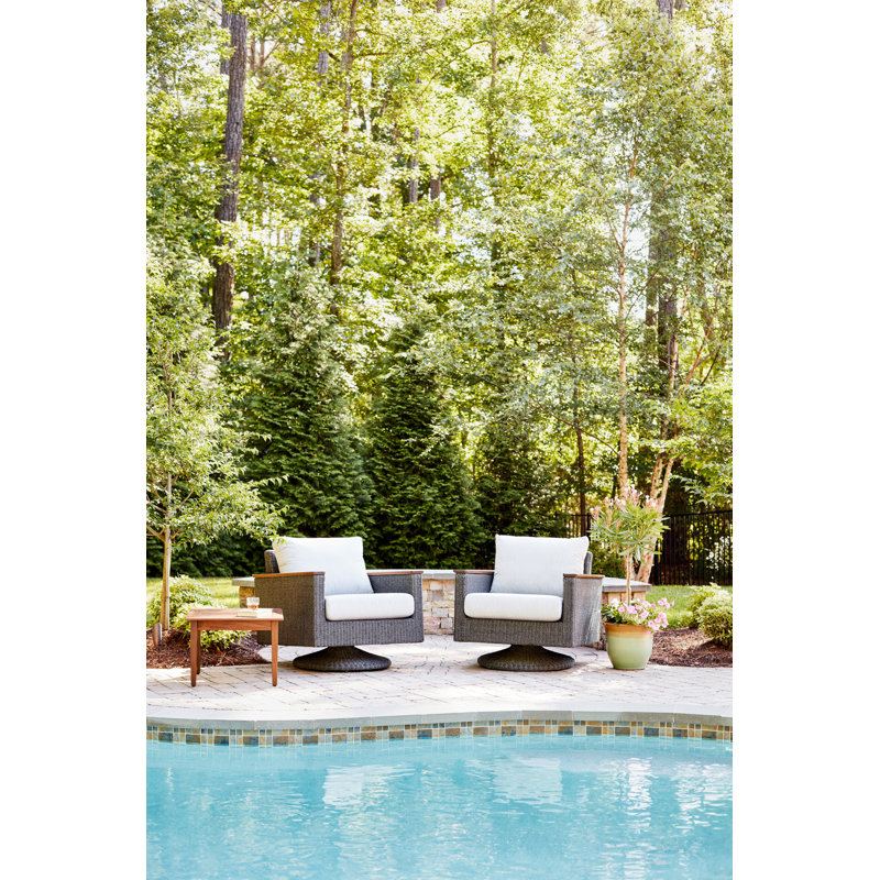Coral Solid Wood Outdoor Rocker Chair, Premier Fog, Gray