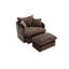 Fauteuil d'appoint pivotant avec repose-pieds-779016226