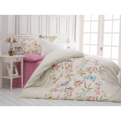 Cotton Blend Toile Duvet Cover