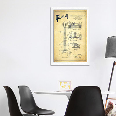 Gibson Guitar - Print on Canvas
