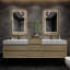 Meuble-lavabo mural double 104 po Albizu-69315967