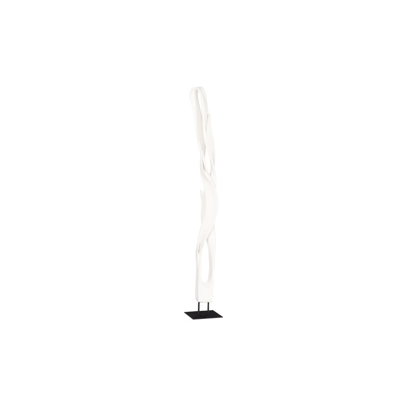 Cast Twisting Root Sculpture, Faux Bleached
