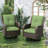 Outdoor Deep Seating Cushion With Olefin Fabric（Set of 2）-328856750