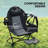 Double Hammock Camping Chair, Adjustable Back Folding Rocking Chair Swinging Hammock Chair with Cup Holder, Headrest, Removable Footrest, Padded Seat for Travel Sports Concerts-310482308
