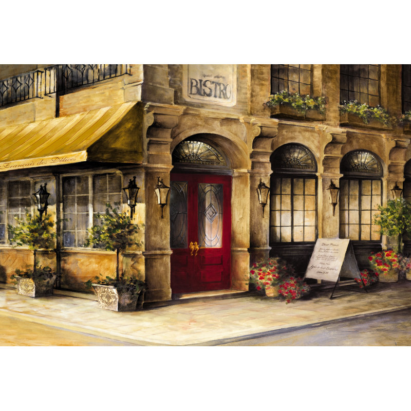 Bistro Francais Des Delices - Wrapped Canvas Print, 51cm H x 76cm W