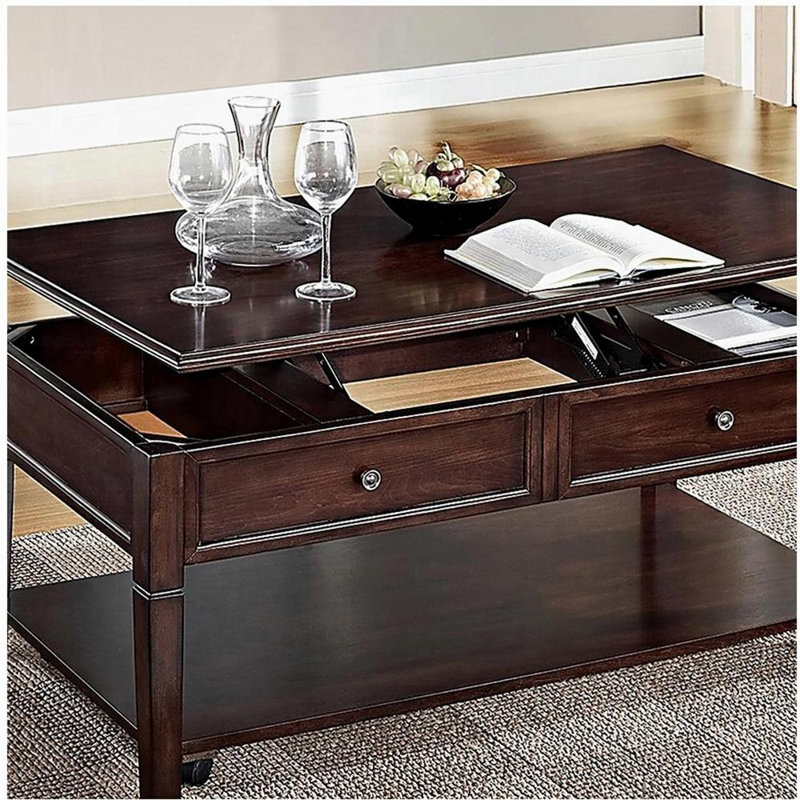 Walnut Coffee Table with Lift Top