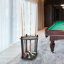 Wood Billiards Pool Stick Holder Wine Red-91357318