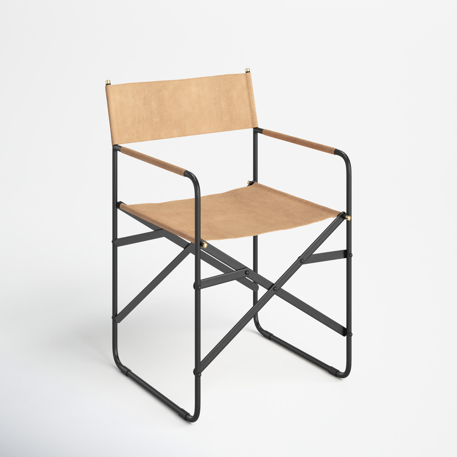 Sambac Genuine Leather Armchair, Tan