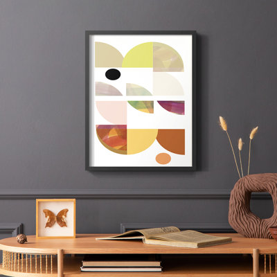 «Dorset Shapes III», reproduction encadrée - bois massif