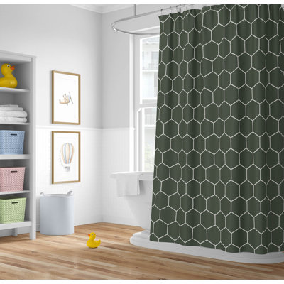 Comb Ultra-Thin Lightweight Shower Curtain