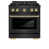 Black/Polished Gold