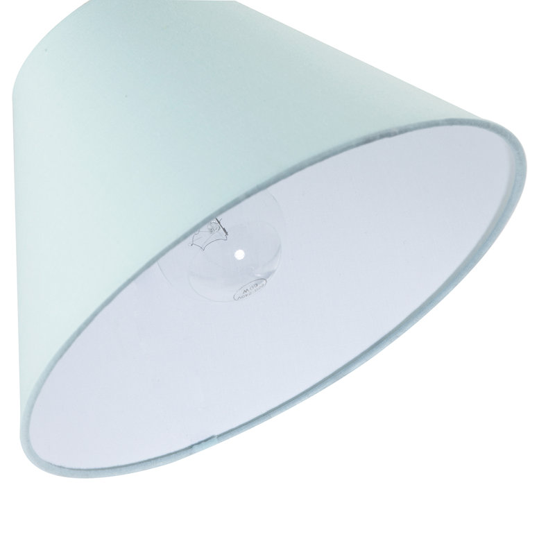 Cotton Cone Lamp Shade ( Screw On ) in Blue, 17cm H x 25cm W x 25cm D