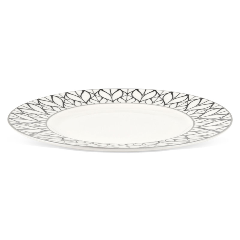 Ellington Dinner Plate, White