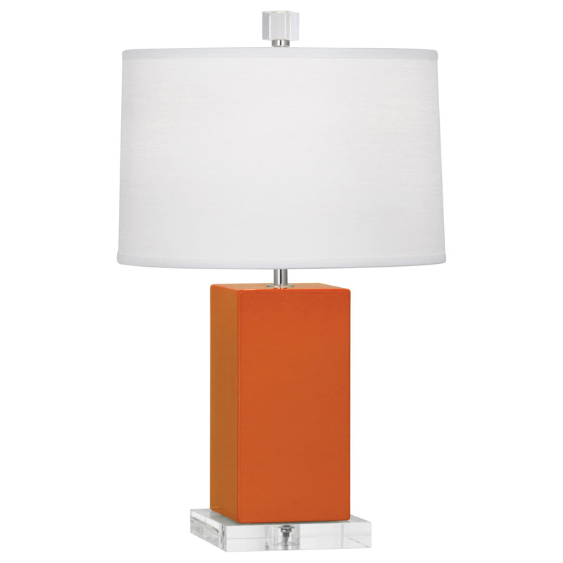 Harvey 19.25" Table Lamp, Pumpkin