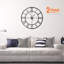 Horloge murale romaine en fer surdimensionnée à chiffres romains-288665078