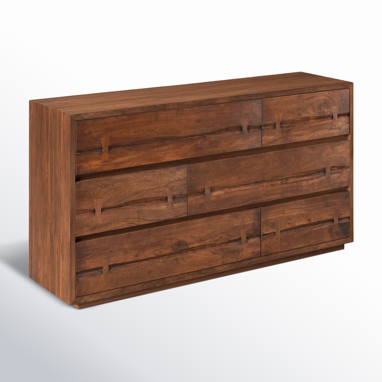 Broughton 68" W 6-Drawer Solid Wood Standard Dresser