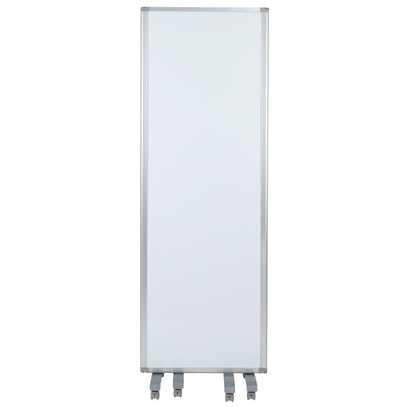 Cloison magnétique mobile à 3 sections Cadia, Blanc