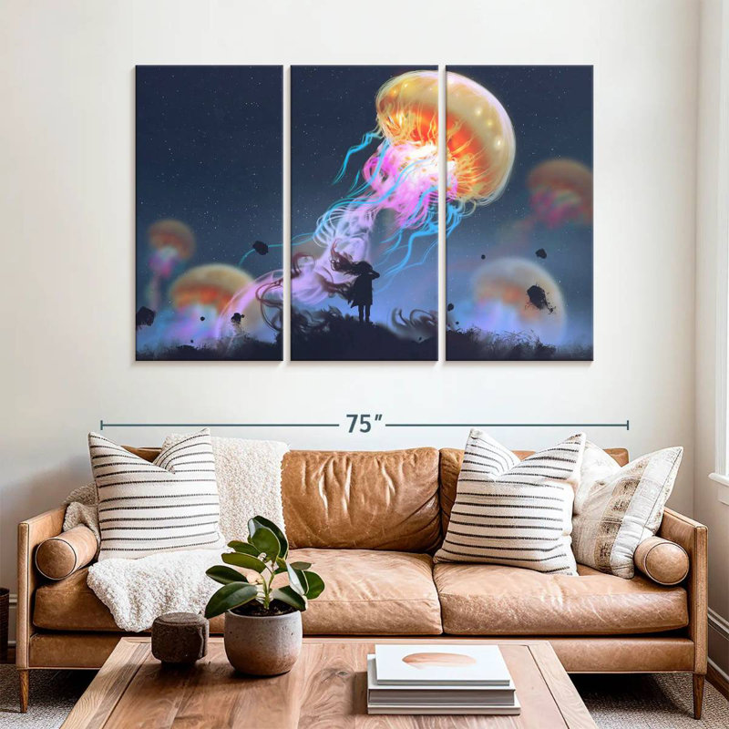 Brampt Jellyfish Fantasy, 42" H x 65" W