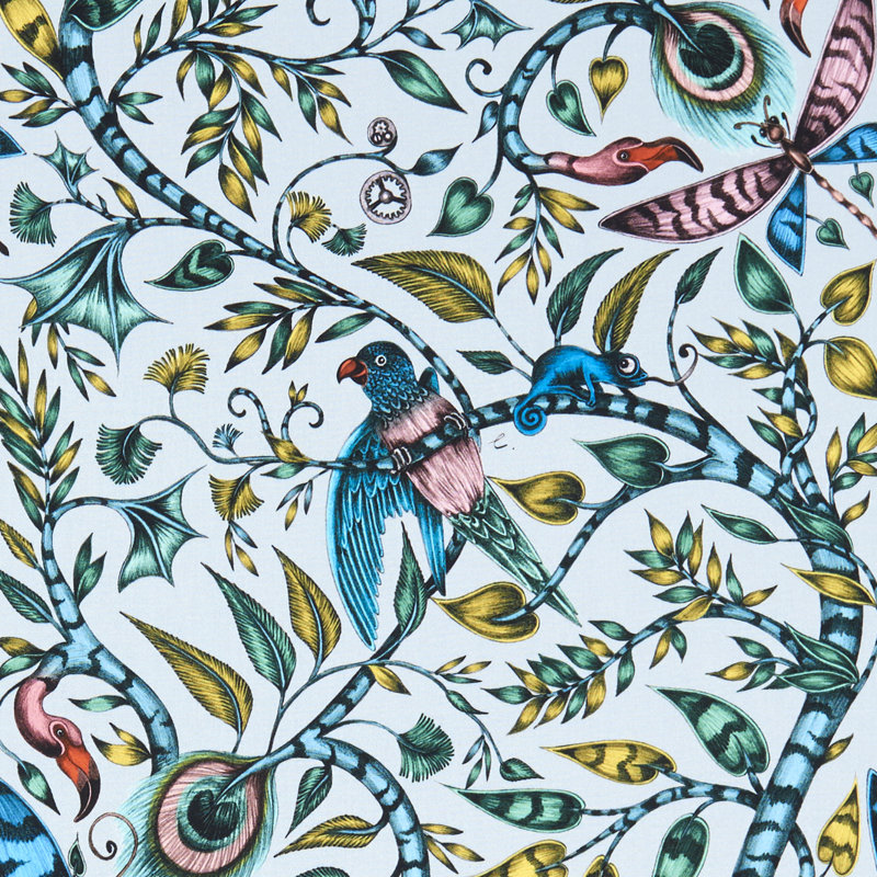 Animalia Rousseau Fabric, Eggshell