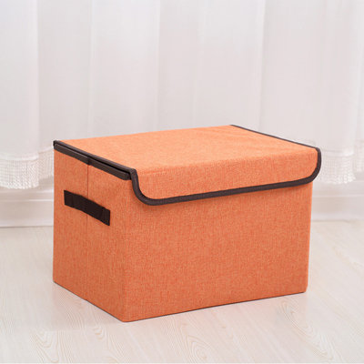 Storage baskets Larger Storage Cubes Foldable Storage Box With Lid, Storage Bin Organizer Basket With Sturdy Handles For Closet