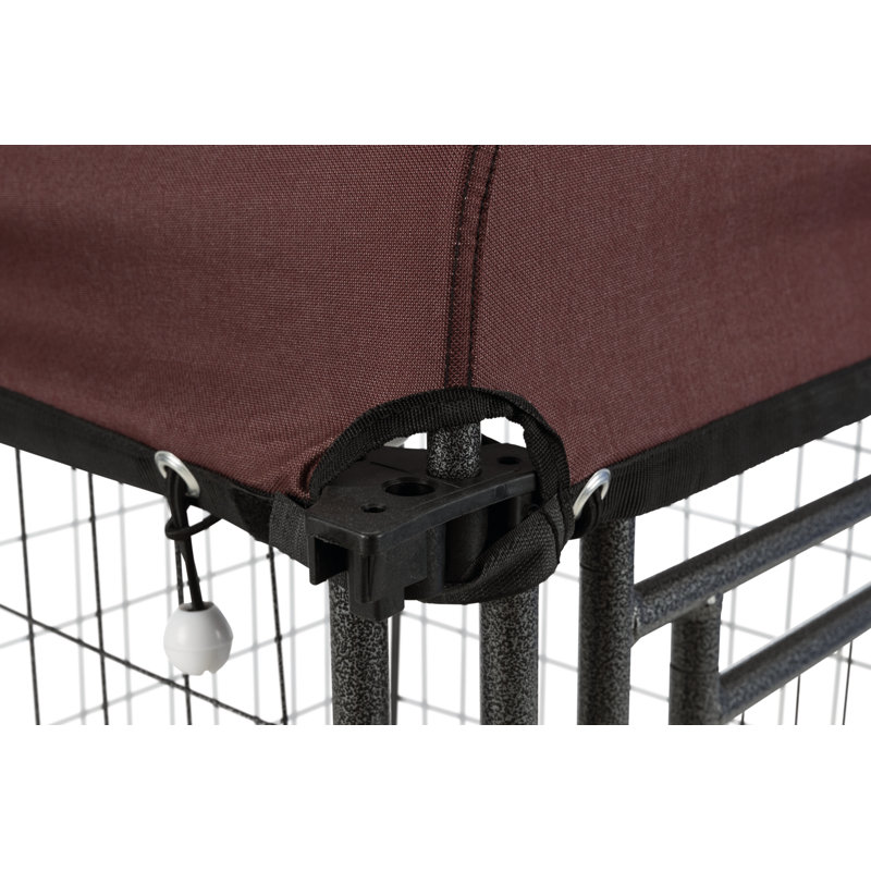 Small Hammerstone Steel Outdoor Dog Kennel with Cover