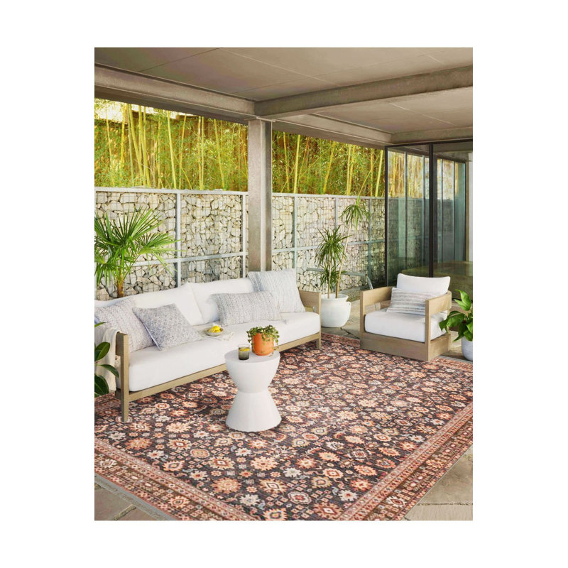 Tapis décoratif beige moderne à motif tissé beige, Sous-tapis rectangulaire de 3 pi 3 po x 4 pi 11 po