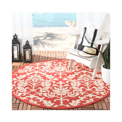 Galena Performance Damask Indoor/Outdoor Area Rug