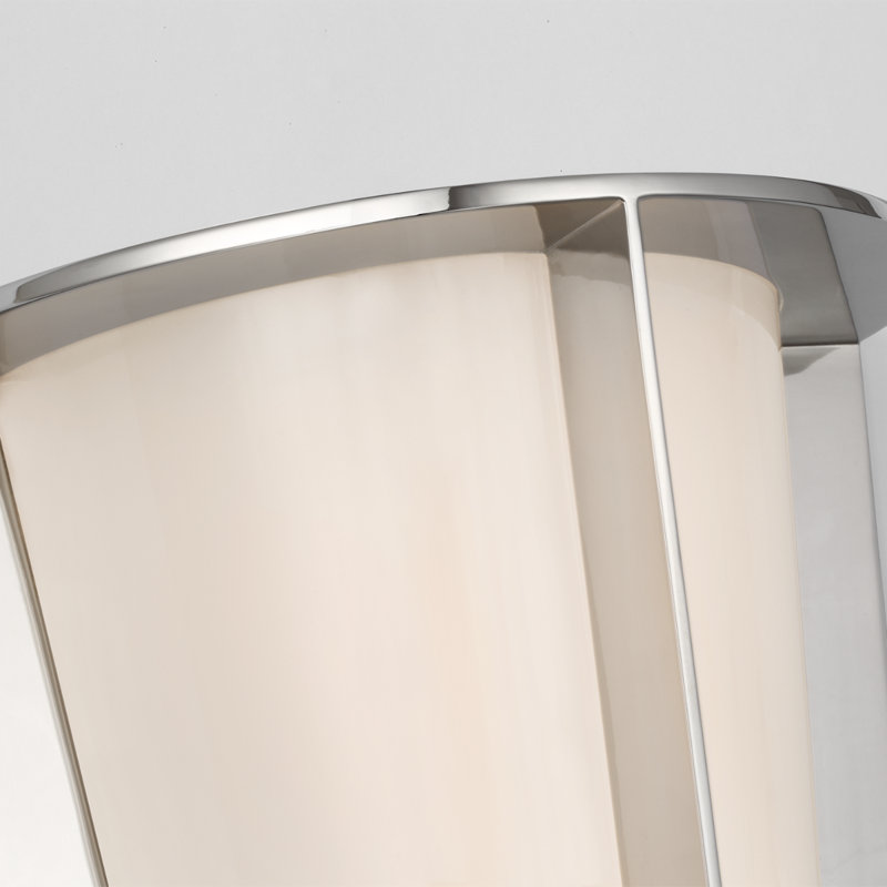 Barbara Barry Phinn 12" Tapered Sconce, Polished Nickel, Steel
