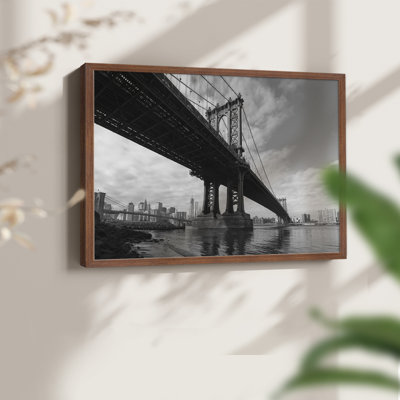Manhattan Bridge -Framed Print - Restickable