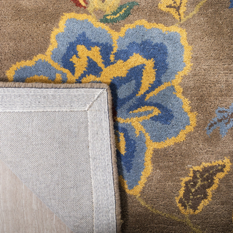Tapis en laine touffeté à la main Nonia, Carré 6 pi
