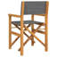 Ensemble de 2 chaises de réalisateur, bois de teck, polyester-775336860-547986785