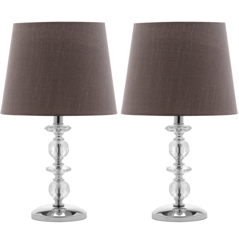 Daneysha Crystal Table Lamp, Grey