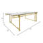  Table basse de salon rectangulaire en verre Pelfrey-477909125