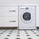 Metro 1" Hex Matte White with Snowflake 10-1/4" x 11-7/8" Porcelain Mosaic Tile