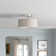 Flaire Fabric Semi Flush Mount