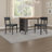 Gasy Counter Height Dining Table, 60 Inch, Mango Wood-108208199