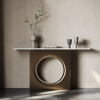 Console de style moderne en pierre frittée
