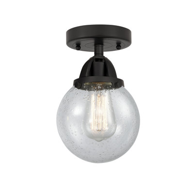 Alphonsa Glass Semi Flush Mount