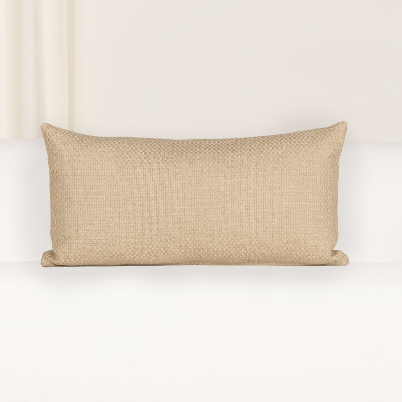 Coussin décoratif Protégé, Naturel, Rectangle 26 po x 14 po, polyester