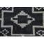 Tapis géométrique noir Gabbeh 8 x 10