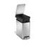 simplehuman 10 Liter / 2.6 Gallon Stainless Steel Bathroom Slim Profile Trash Can-636938906